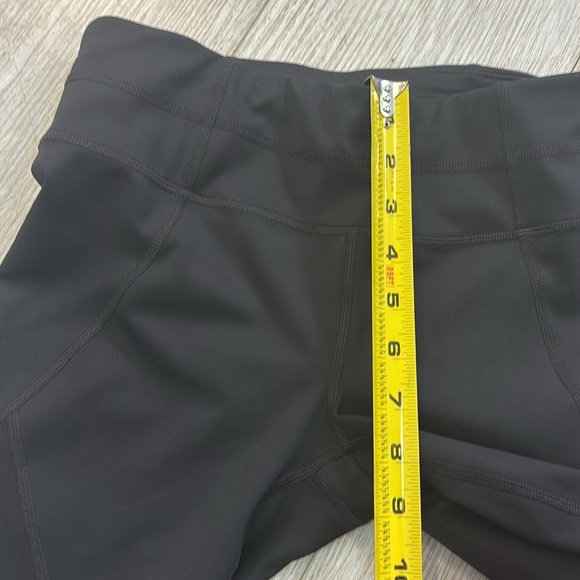 Athleta Mesh Capri Sonar Black Leggings size Small - Picture 12 of 14
